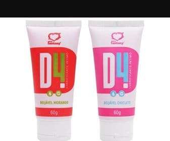 Lubrificante beijavel d4 ,60ml fantasia sexy.