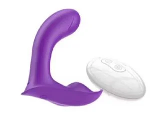 Vibrador de controle 2 em 1 estimulação feminina ponto G e clitóris 10 modo de vibrações